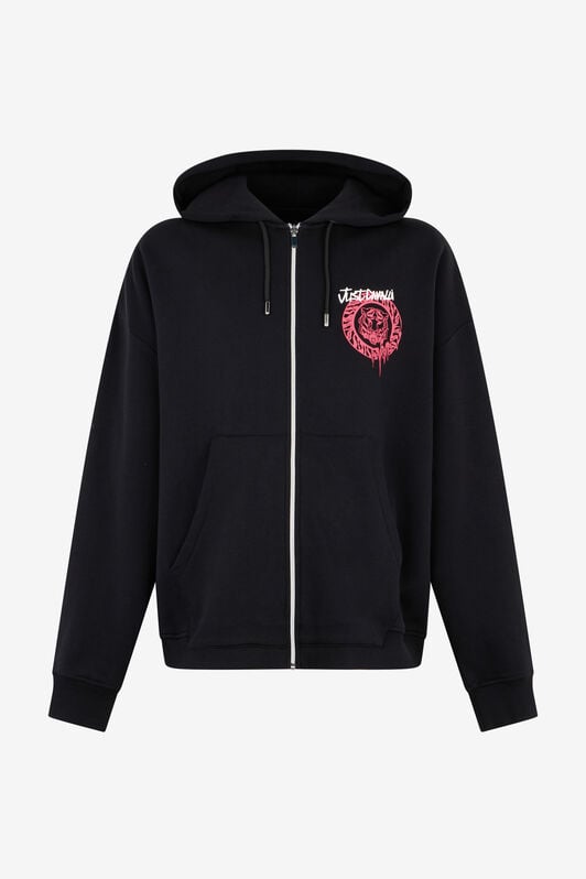 JC Black Hoodie Sweatshirt with Logo BLACK RRT966-RR228