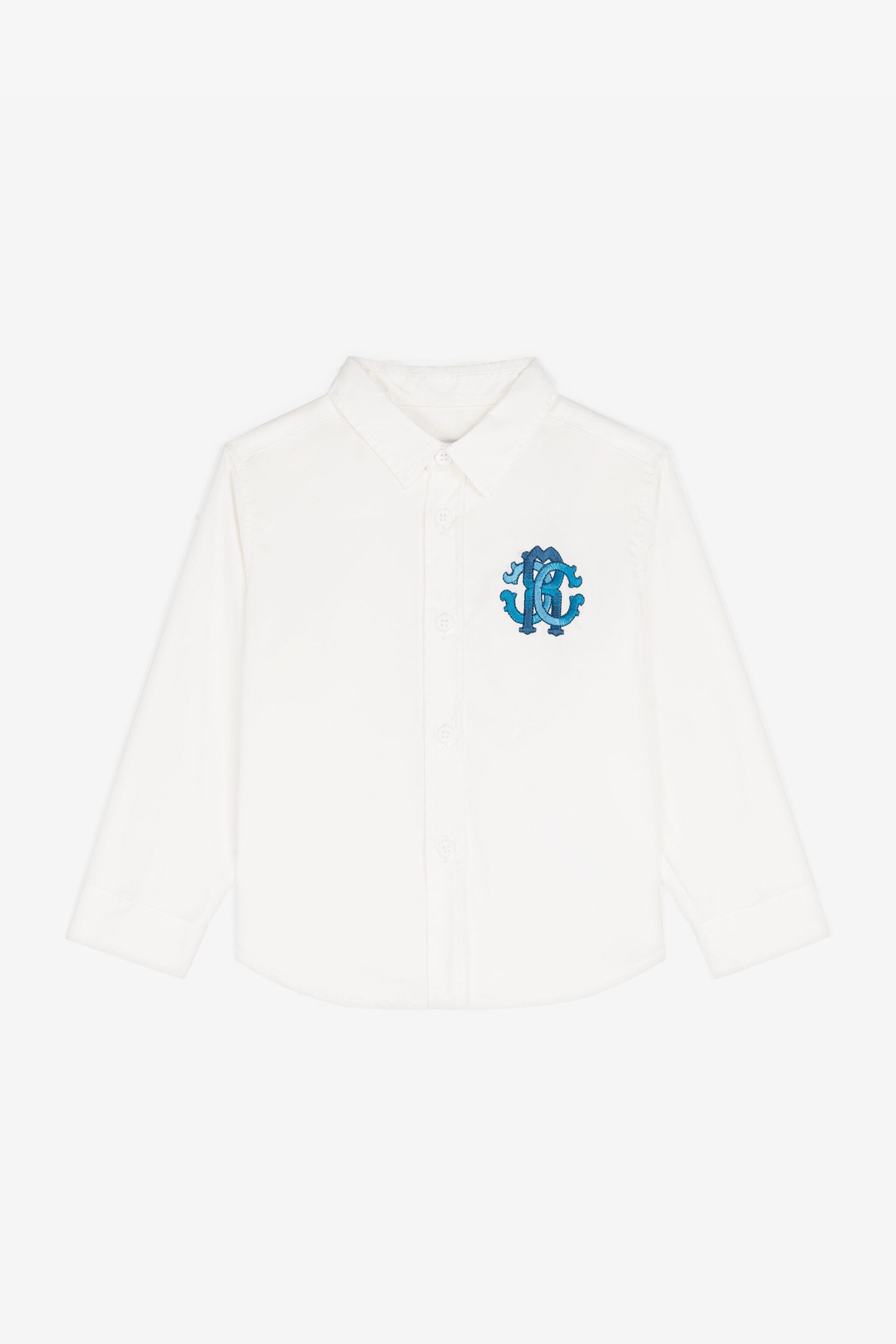 JU RC Monogram Cotton Shirt White RJT700-CH004