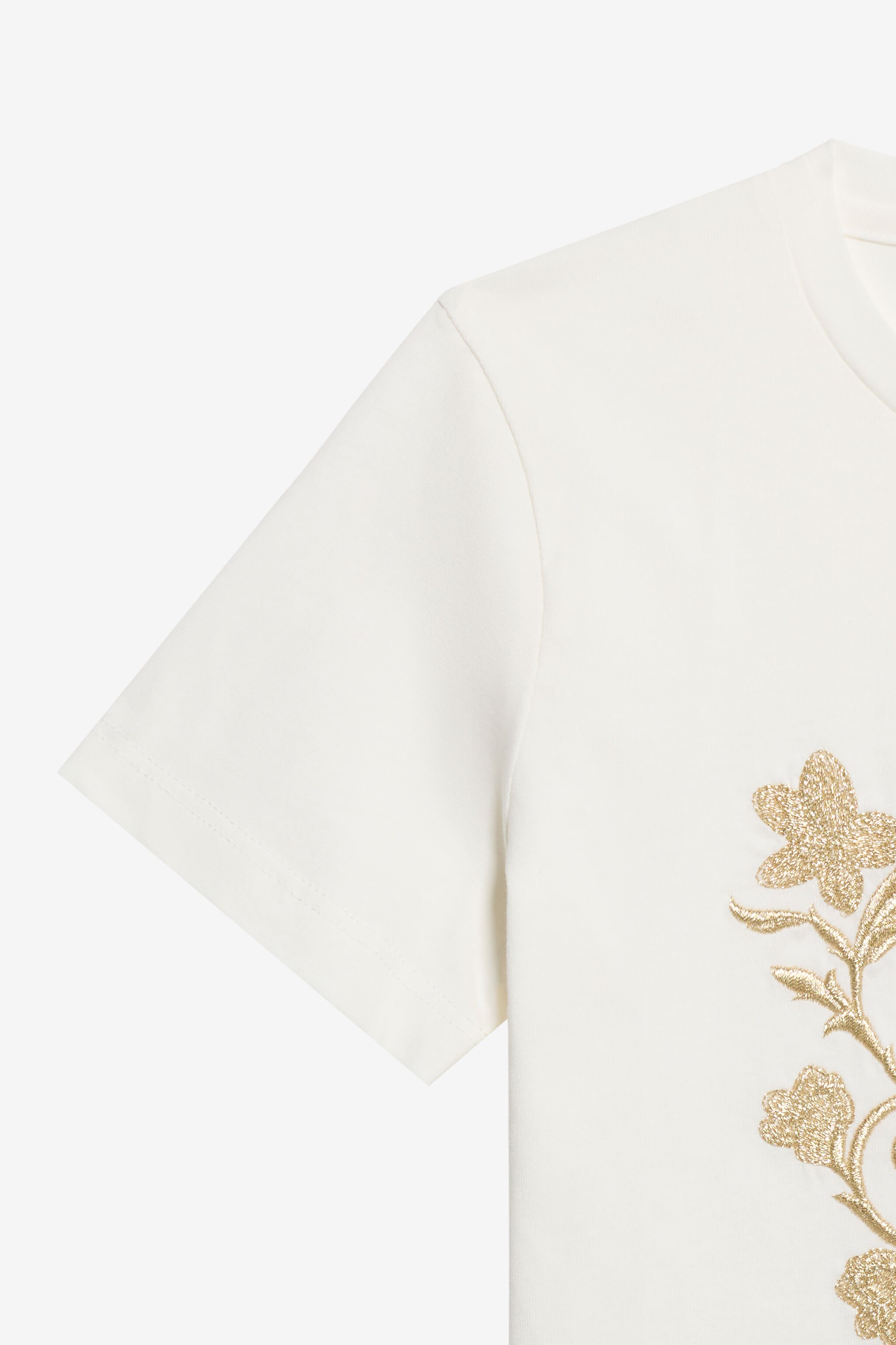 JU T-shirt Blanc En Coton MILKY WHITE TJT66V-JD001