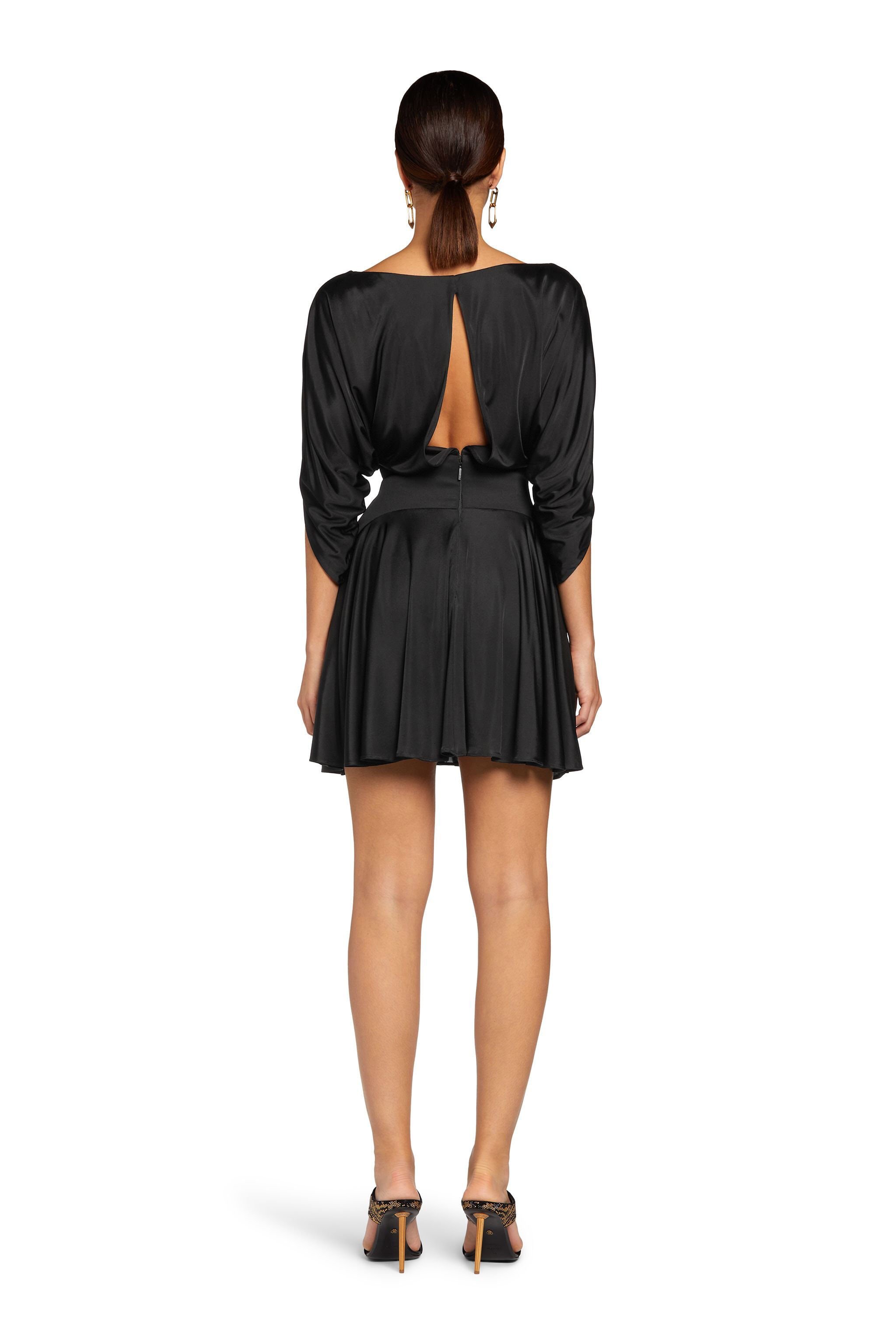 RC Draped mini dress Black MQT104-JE057