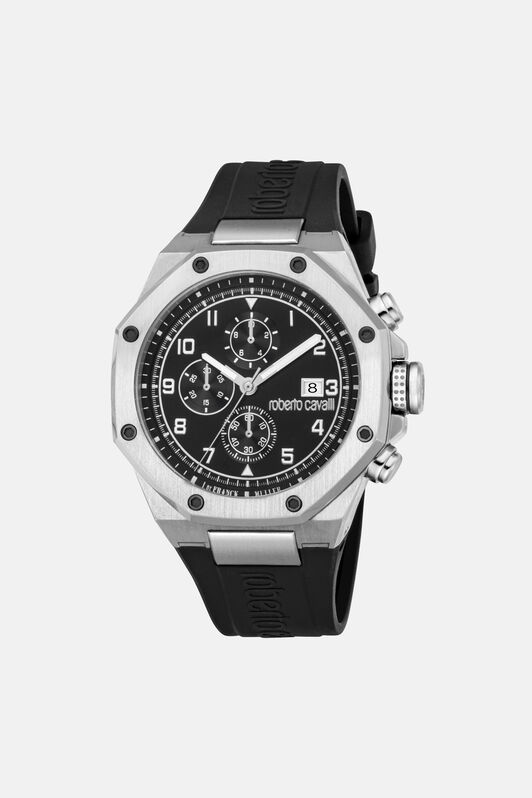 RC Orologio Uomo di Roberto Cavalli by Franck Muller SILVER BLACK BLACK UALT07-IT536