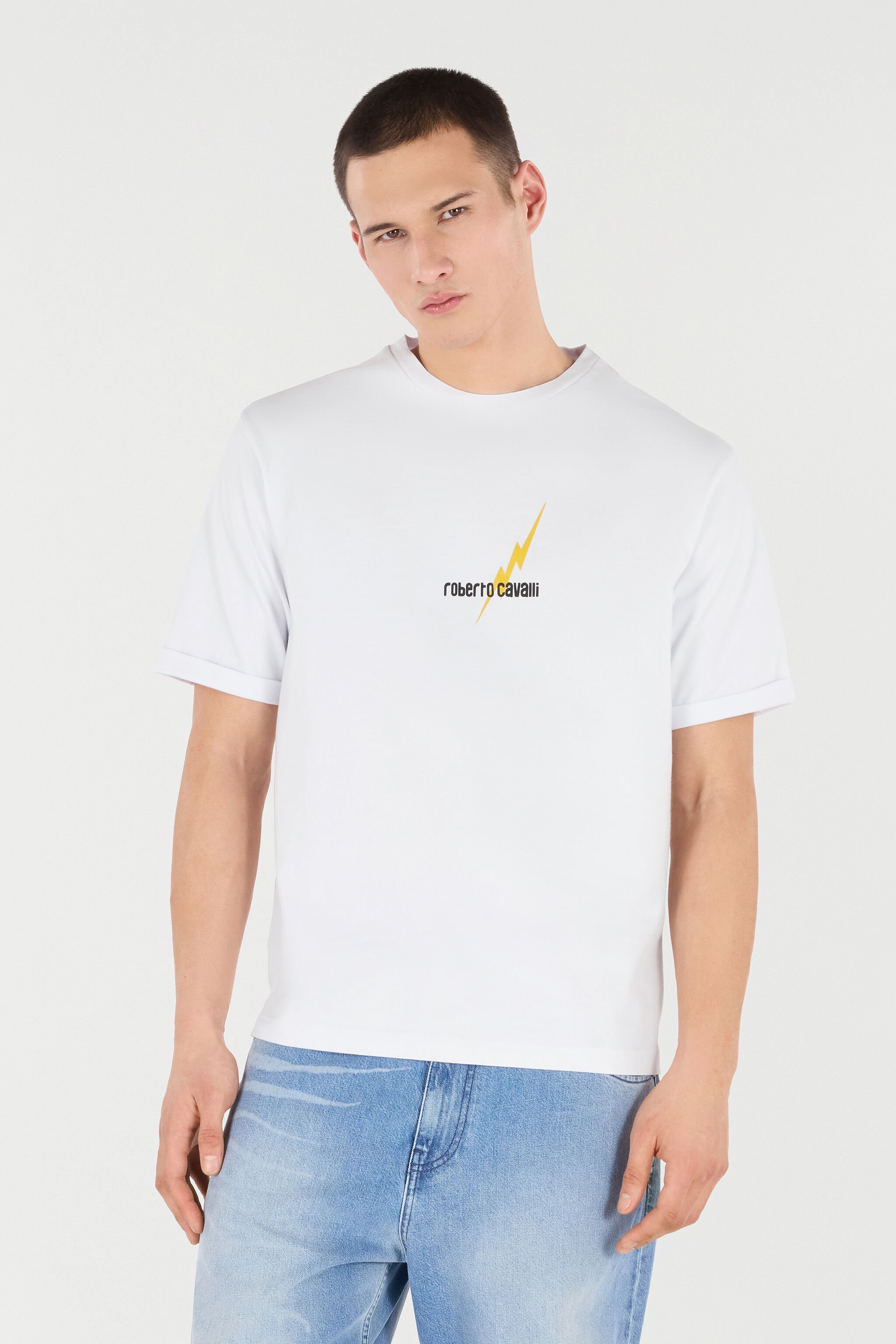 RC T-Shirt With Print And Logo White POT62B-JD060