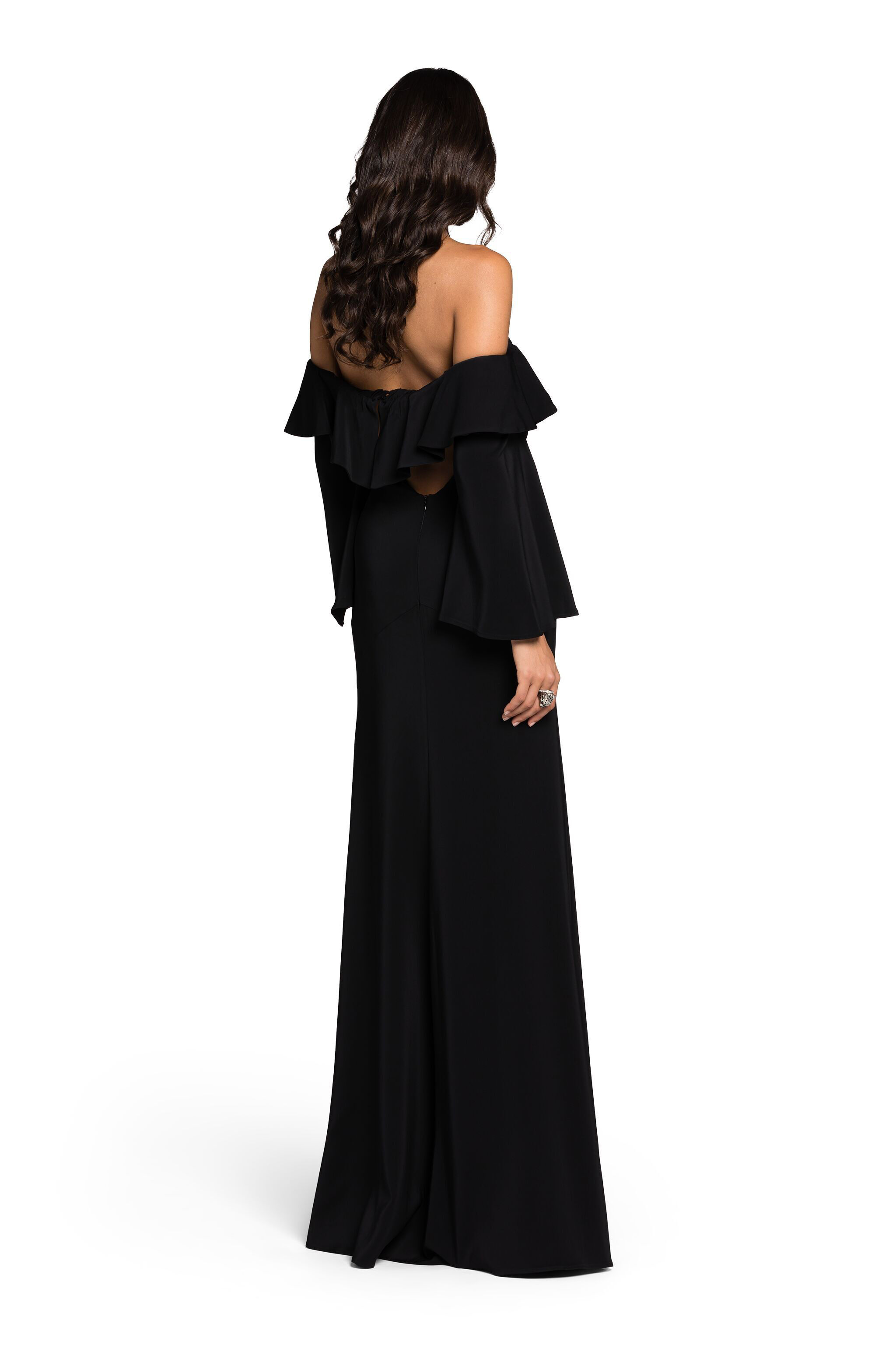 RC Ruffled Maxi Dress Black KOT10C-KZ001