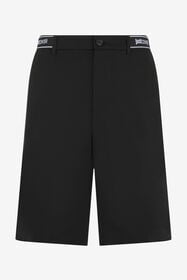 JC Schwarze Bermuda-Shorts Mit Logo BLACK WFT017-WF044