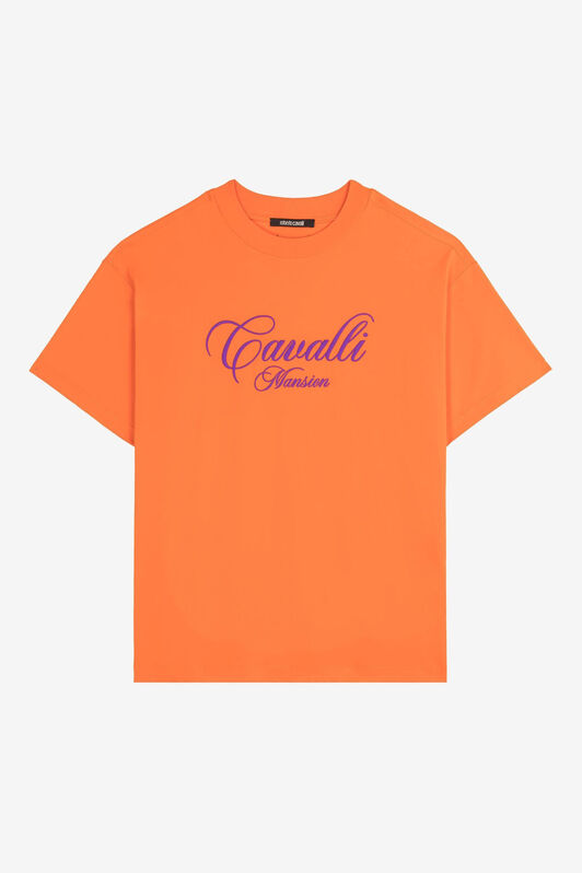 RC Logo-Embroidered Cotton T-Shirt RC Logo-Embroidered Cotton T-Shirt Orange PNT61K-JD060