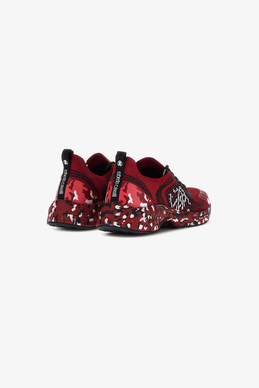 RC Sneakers with Monogram Mirror Snake RC Sneakers with Monogram Mirror Snake Red JSS02A-FT003