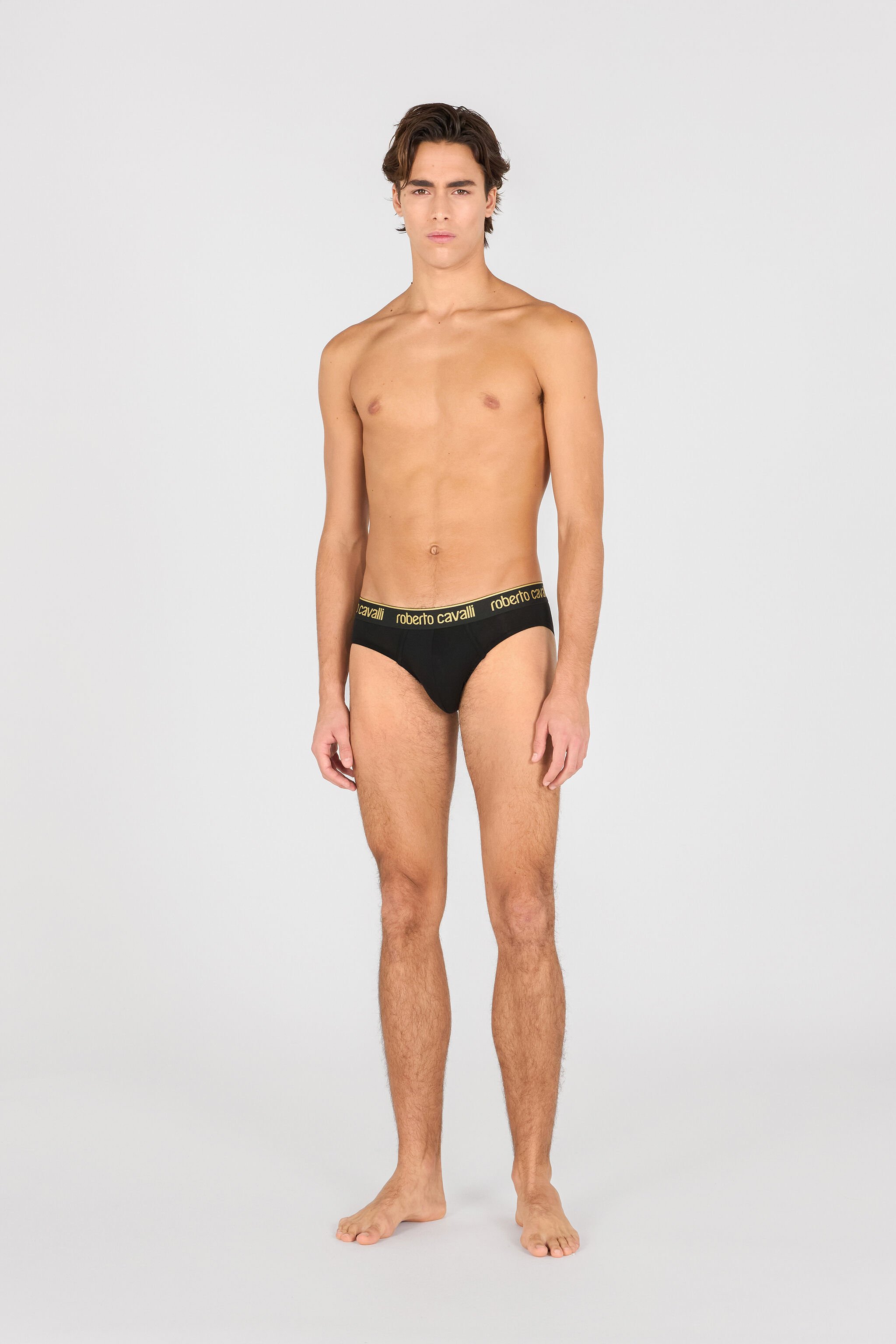RC Roberto Cavalli Logo Slip Schwarz TRO01A-JJ016