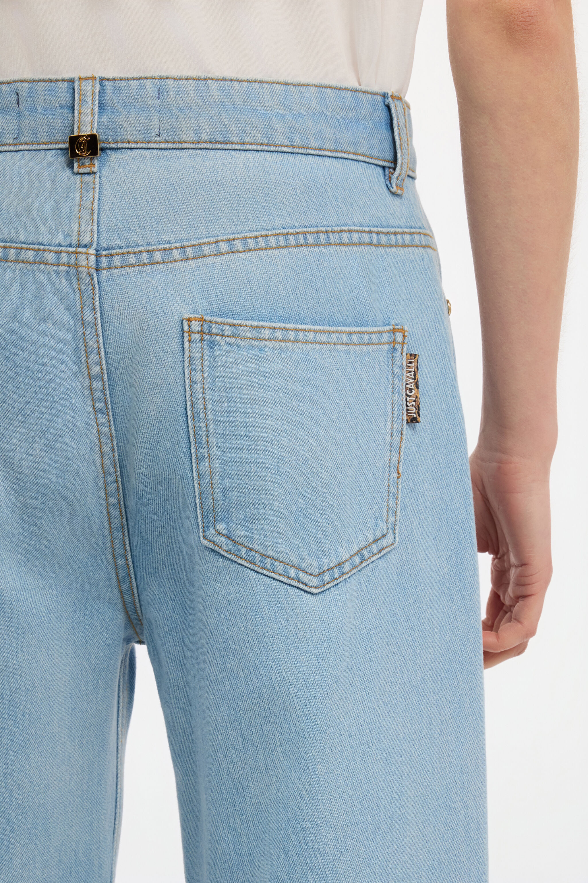JC Culotte-Jeans Mit Heller Waschung Hellblau UFJ011-UF138