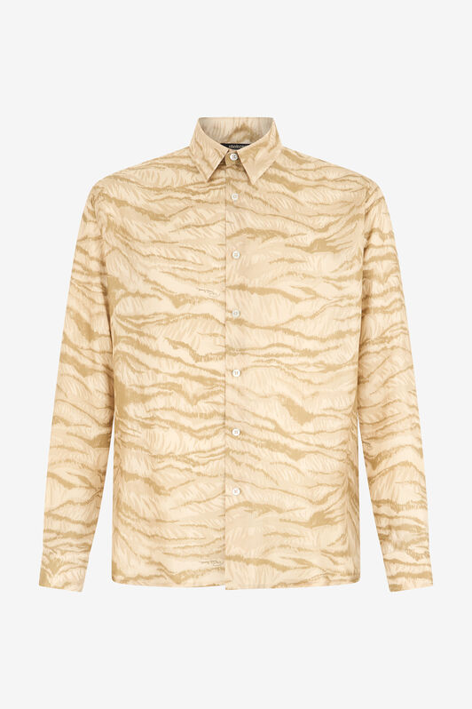 RC Bluse Mit Print Tiger Skin BEIGE OOT70A-2NO65