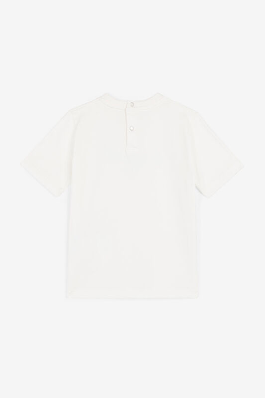 JU Logo-Print T-Shirt JU Logo-Print T-Shirt MILKY WHITE/BABYBLUE OJT698-ISA2J