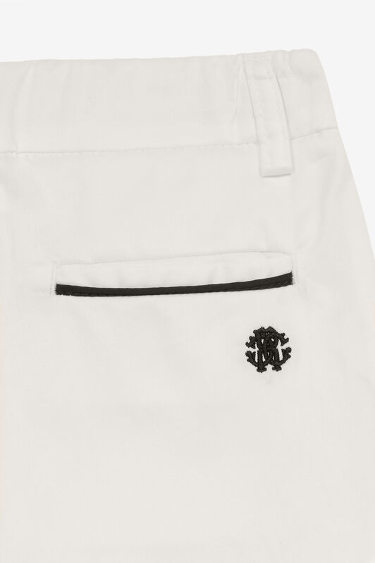 JU Pantaloni Con Monogram RC Bianco UJT216-RN012