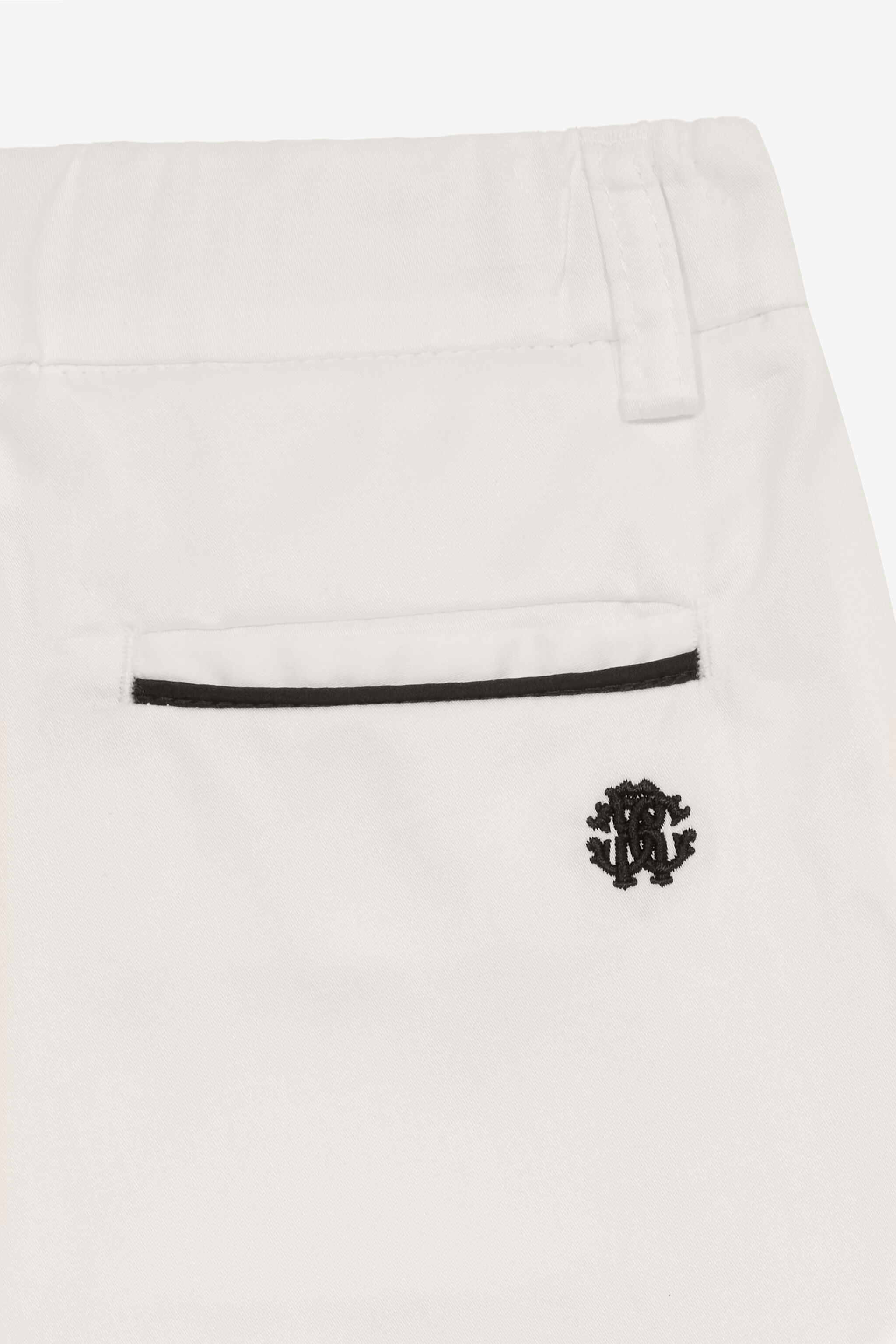 JU Pantaloni Con Monogram RC Bianco UJT216-RN012
