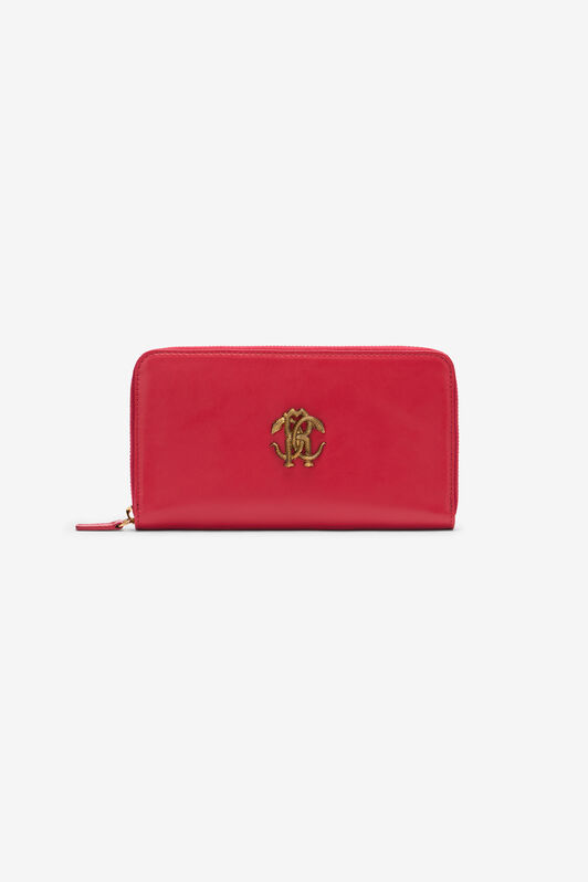 RC Wallet with Monogram RC and zip Red SKA001-PZ172