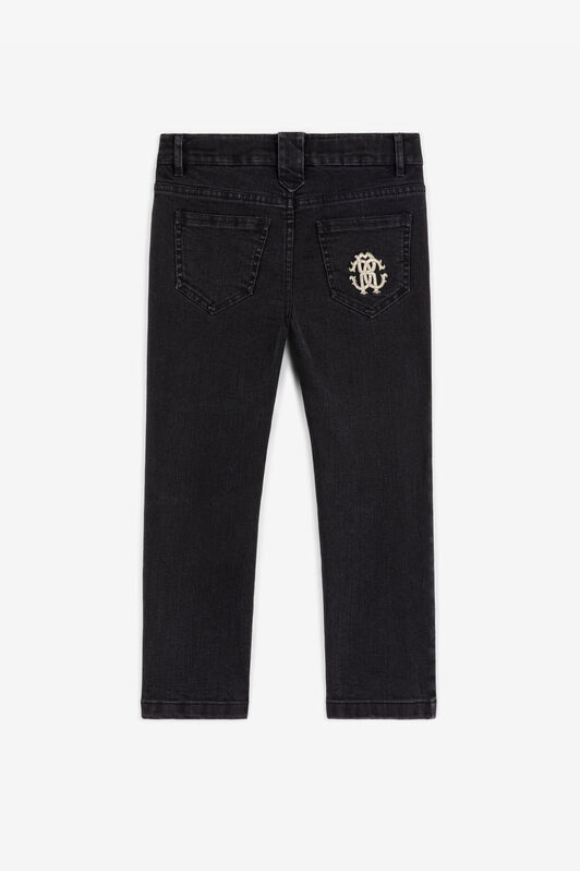 JU Pantalones vaqueros con monograma RC JU Pantalones vaqueros con monograma RC Negro RJJ207-DS015