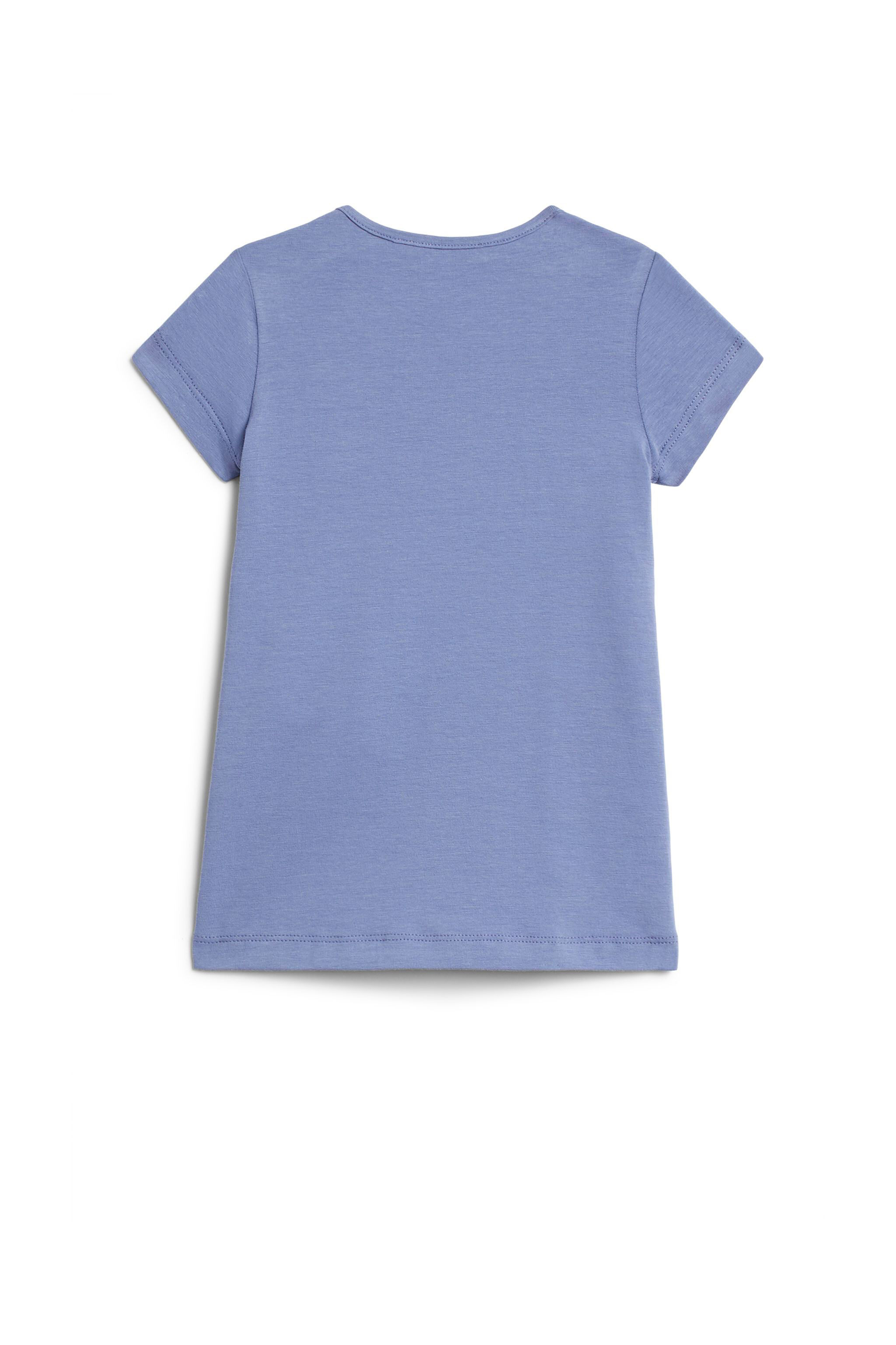JU Logo script T-shirt dress BLUE DENIM IJT180-JV025