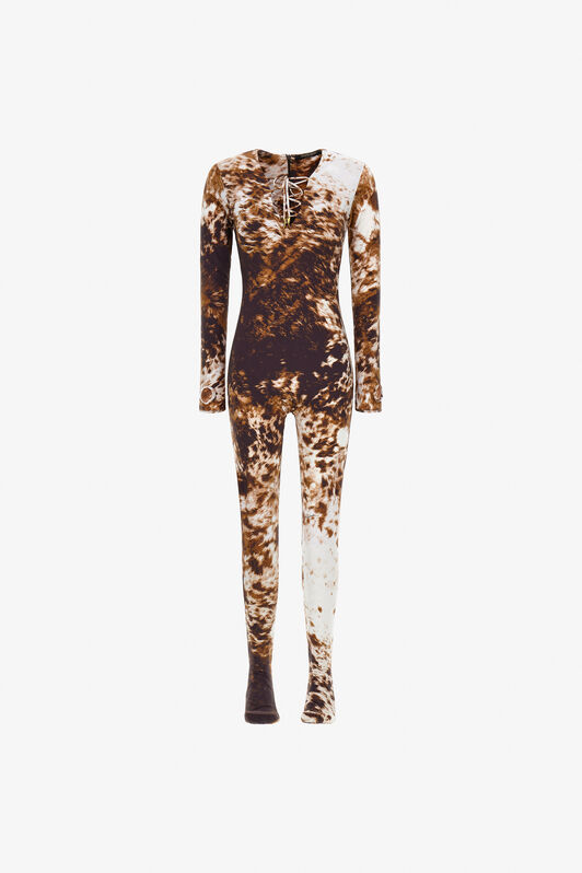 RC Appaloosa Print Jumpsuit Brown TKT11A-HVN08
