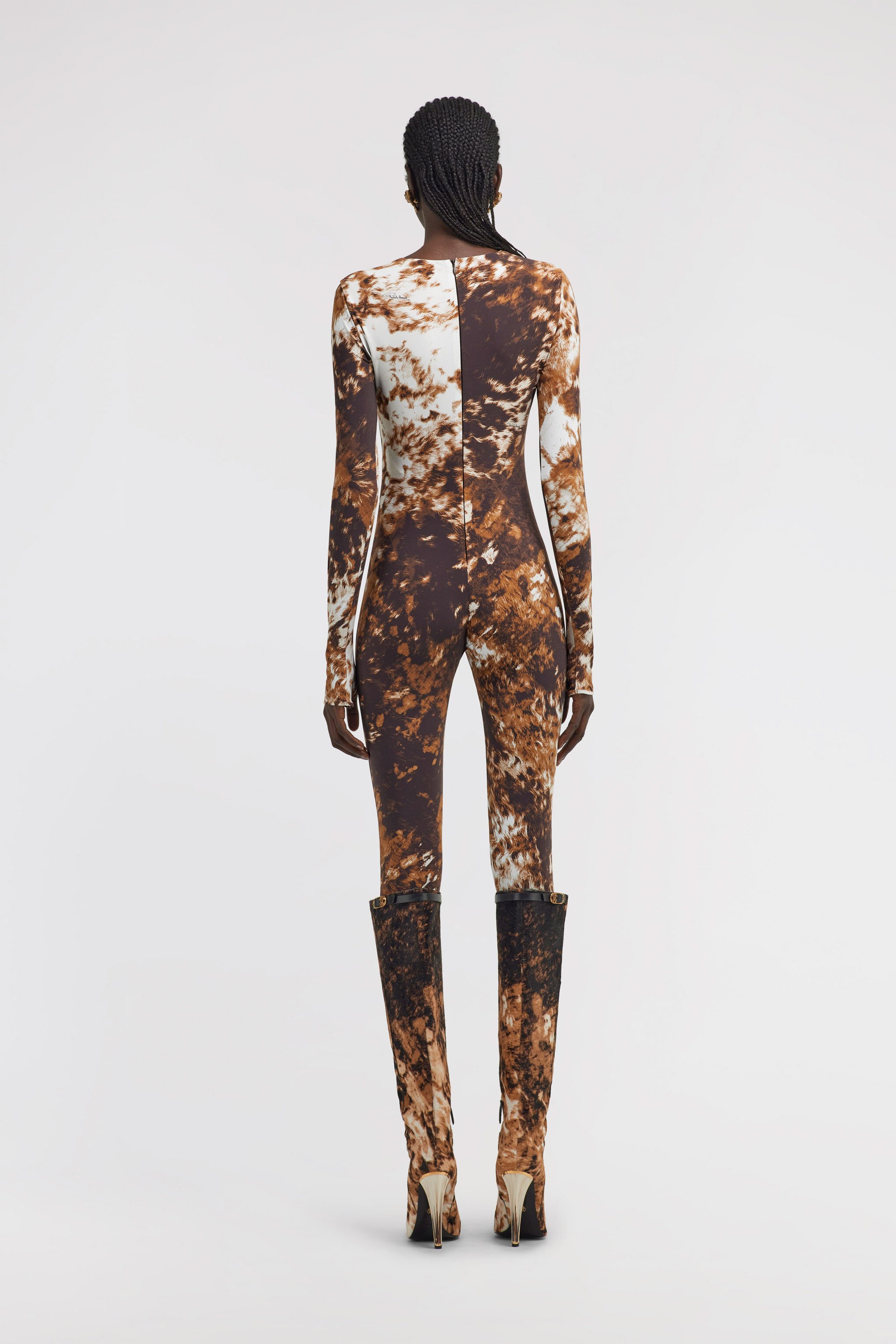RC Appaloosa Print Jumpsuit Brown TKT11A-HVN08