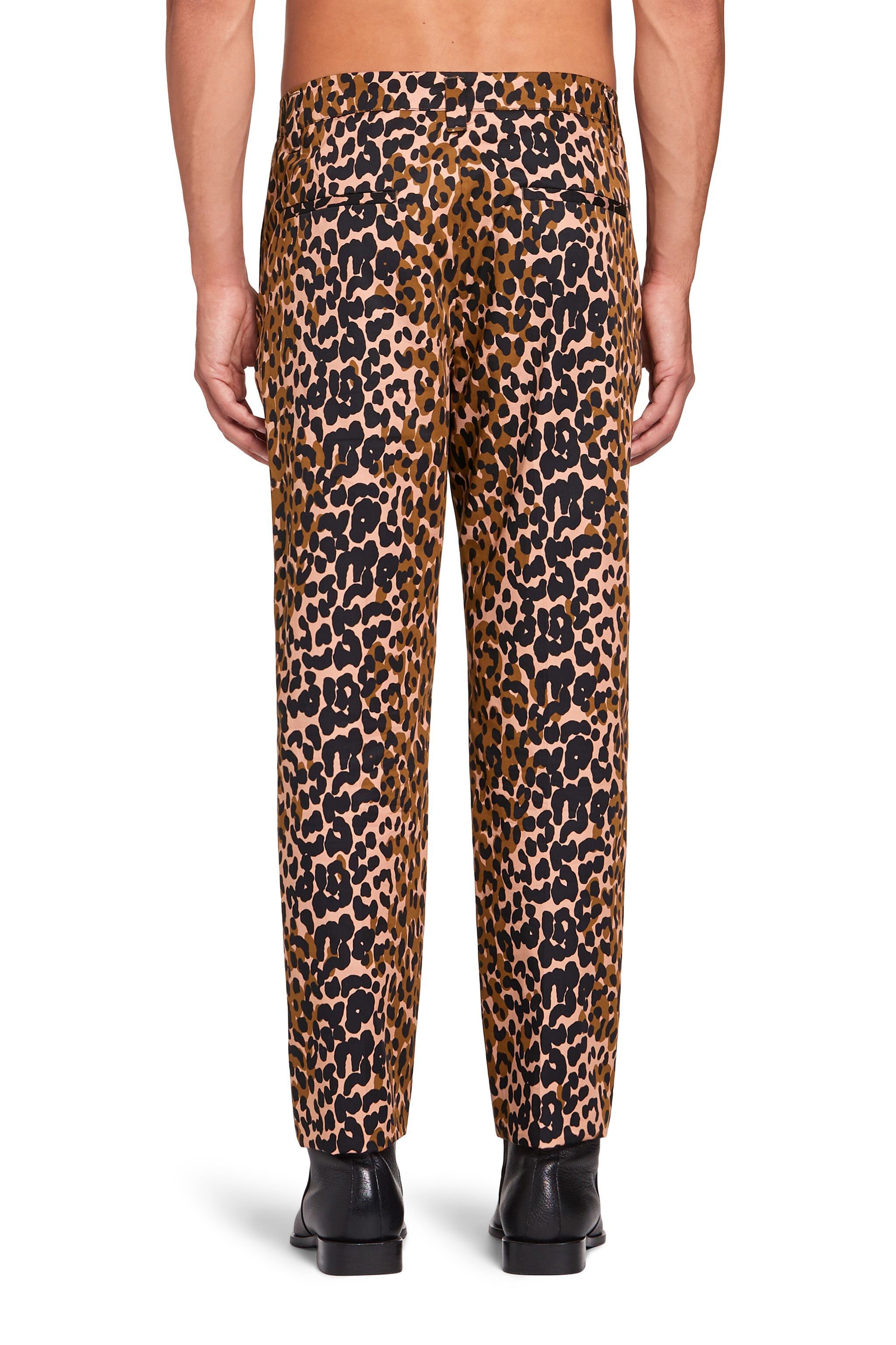 RC Pantalon à imprimé Double Leo FUDGE/BLACK KNT204-7MU32