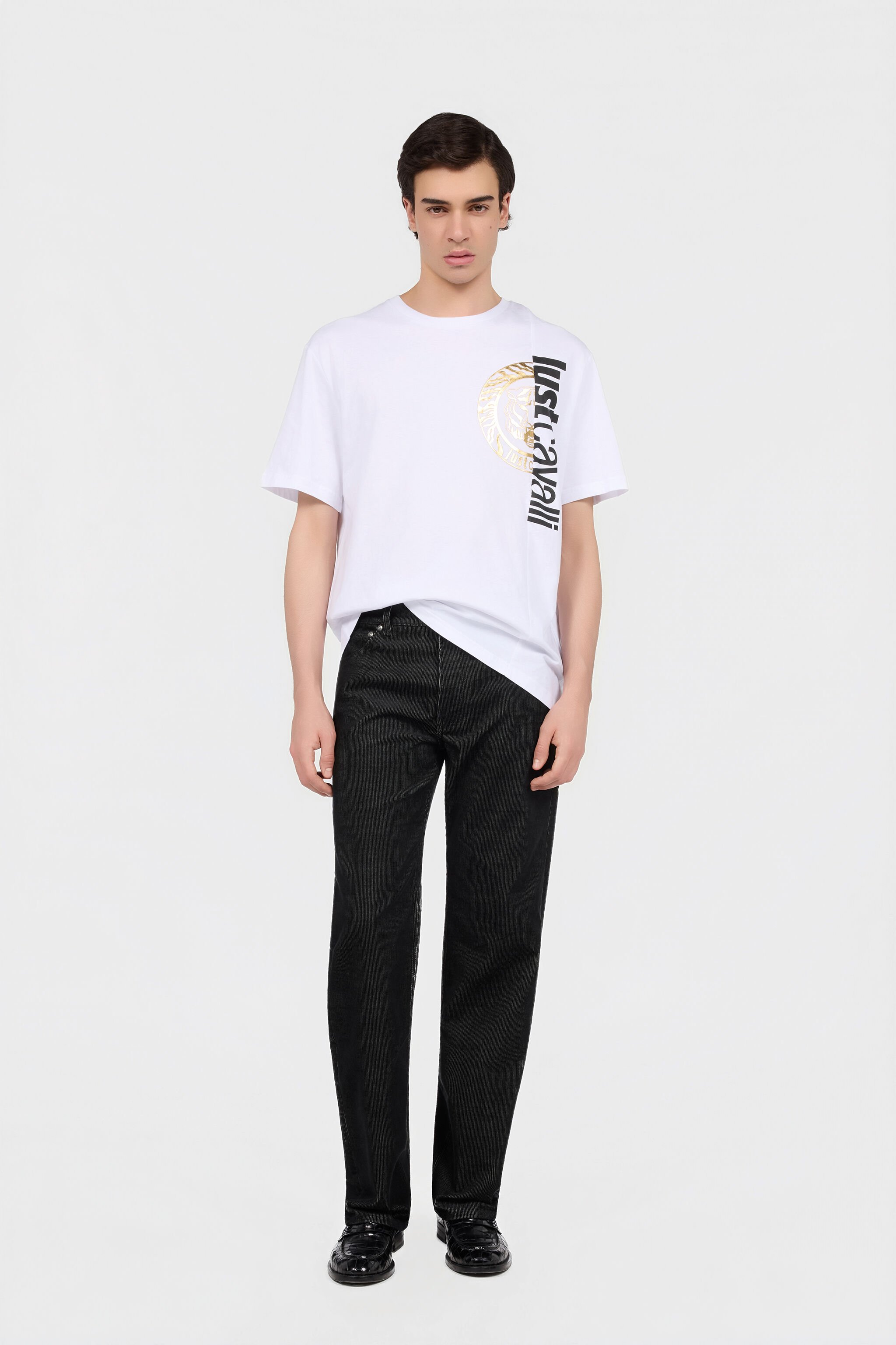 JC White T-Shirt with Logo WHITE Q61255-Q0158