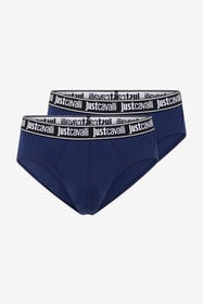 ${brand} Zweierpack Blaue Slips Mit Logo-Bund ${colorDescription} ${masterID}