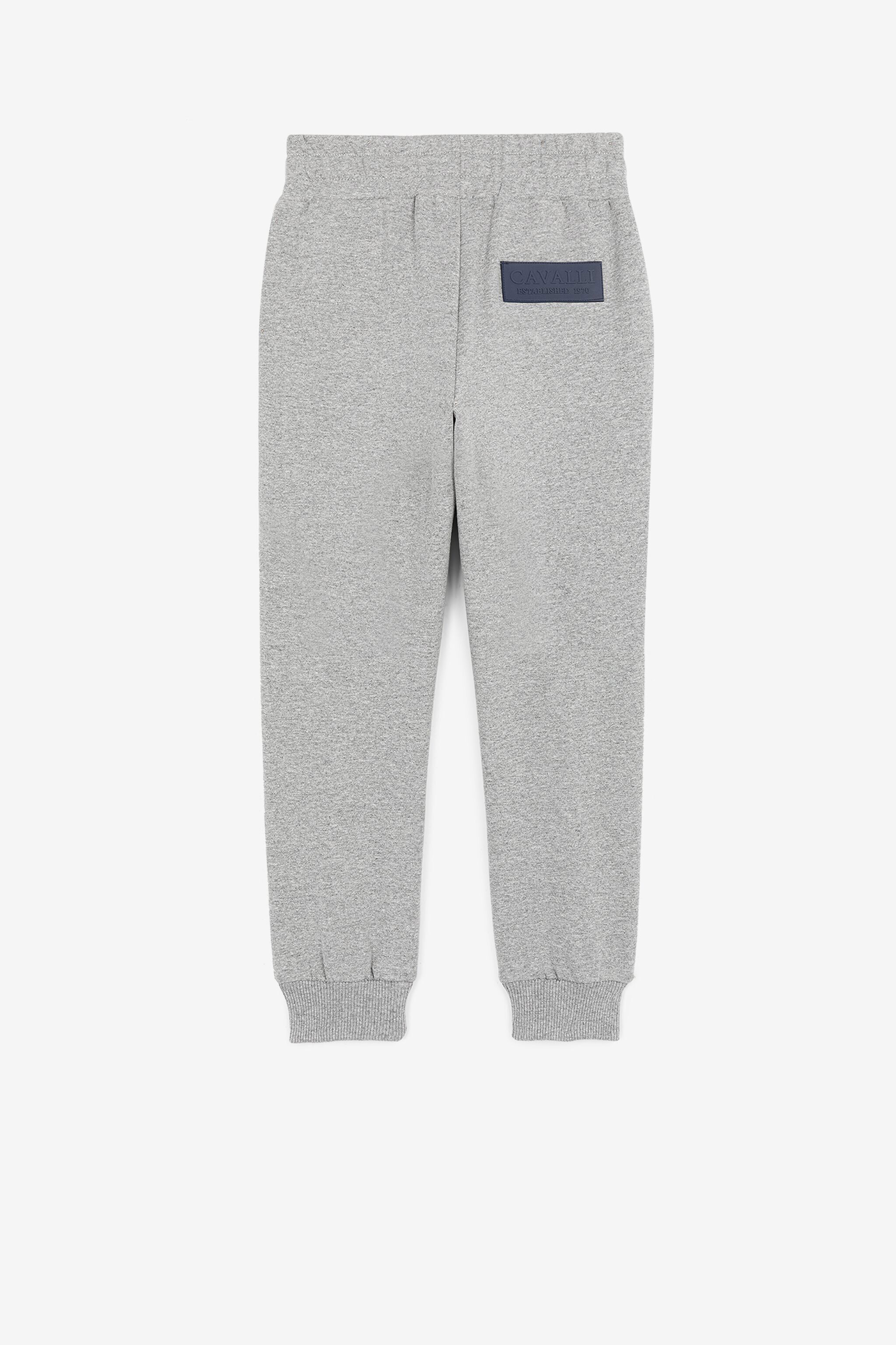JU Logo-Appliqué Sweatpants Gray PJT237-CF050