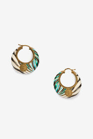 ${brand} Creolen mit Ray of Sea Print ${colorDescription} ${masterID}