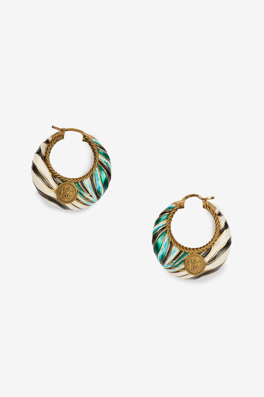 RC Pendientes de Aro Estampado Ray of Sea Azul claro VKG001-AM021