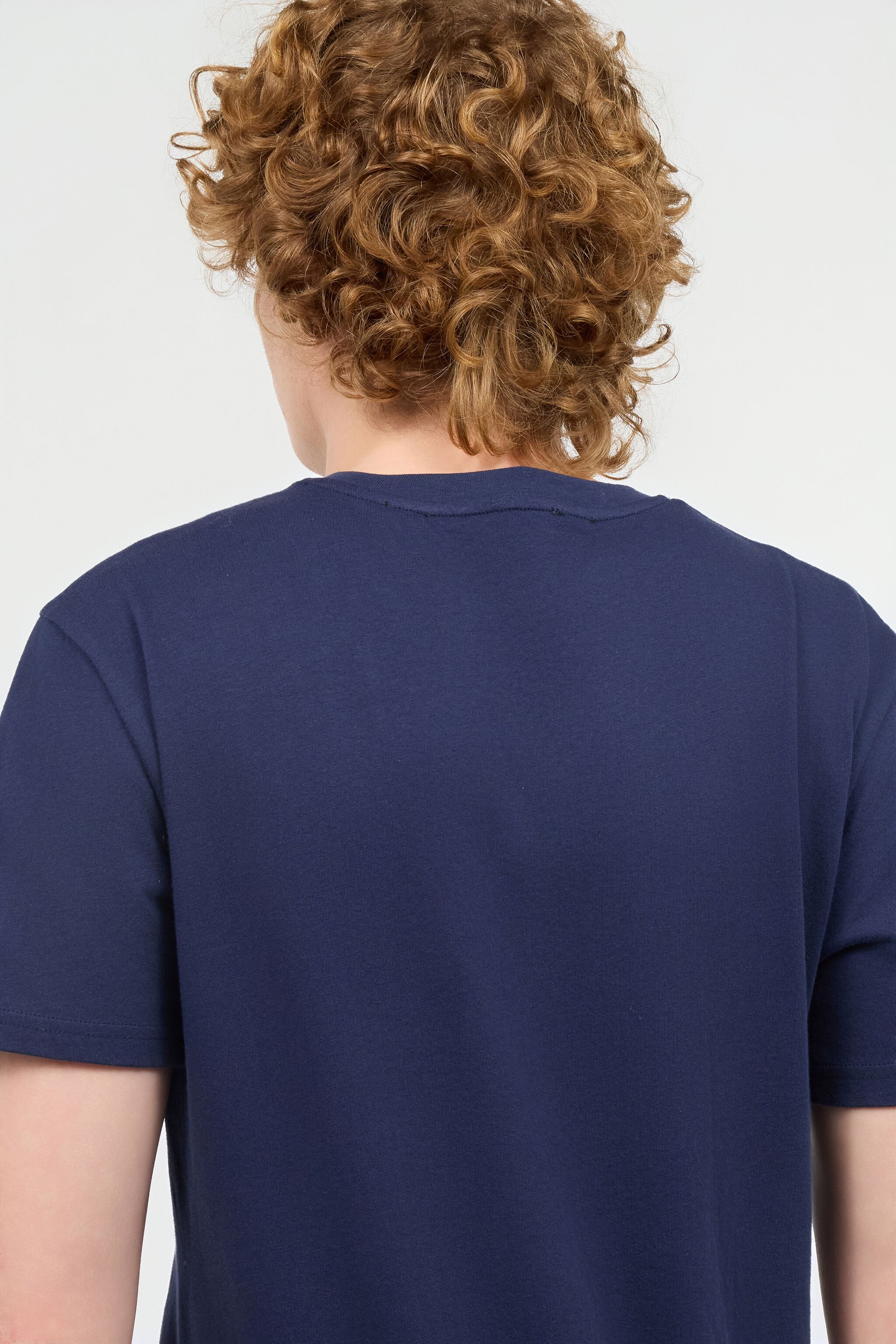 JC T-Shirt Con Monogram JC Dunkelblau UFU003-UF095