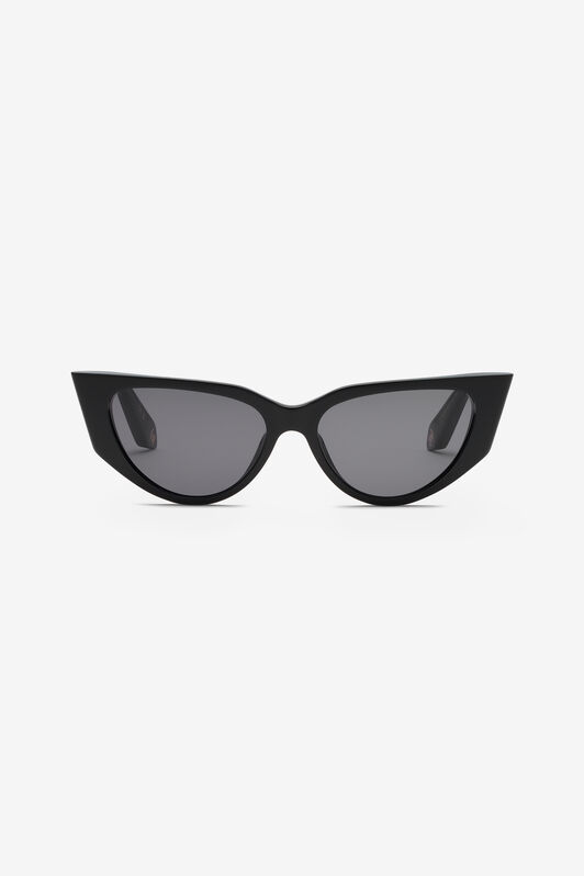 RC Cat-eye shape sunglasses with scale effect temples Black UALD12-ID207