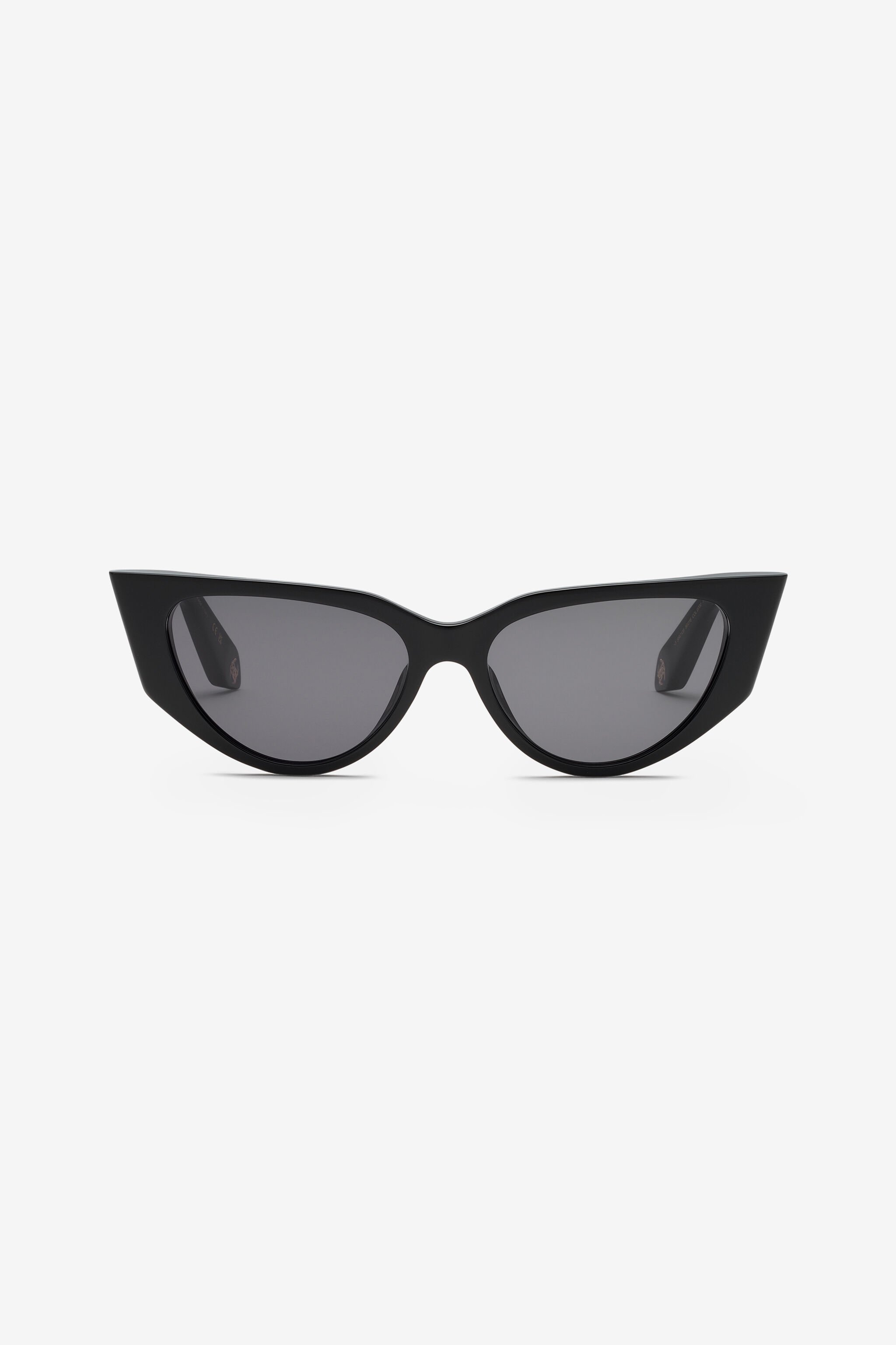 RC Cat-eye shape sunglasses with scale effect temples Black UALD12-ID207