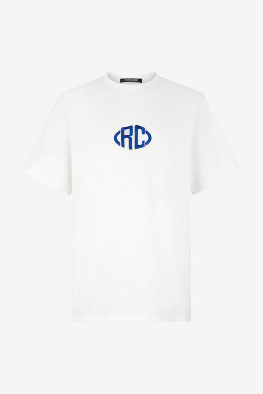 RC Cotton T-Shirt with Monogram RC Cotton T-Shirt with Monogram White VRT61C-JD060