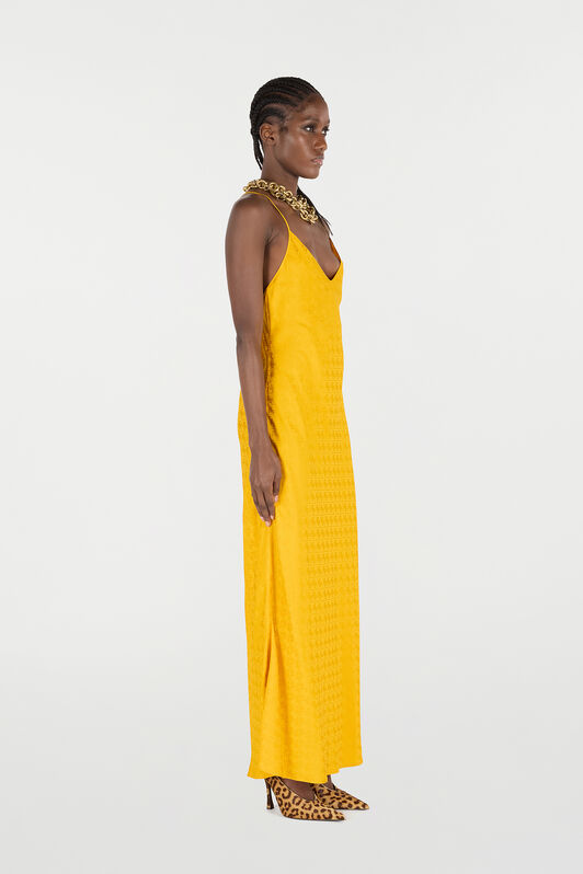 RC Long Dress with Mirror Snake Monogram RC Long Dress with Mirror Snake Monogram Amarillo VKT102-RK010