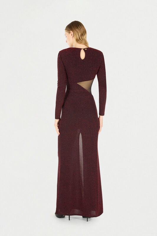 JC Long Dress With Maxi Cutout Purple TFT140-TF207