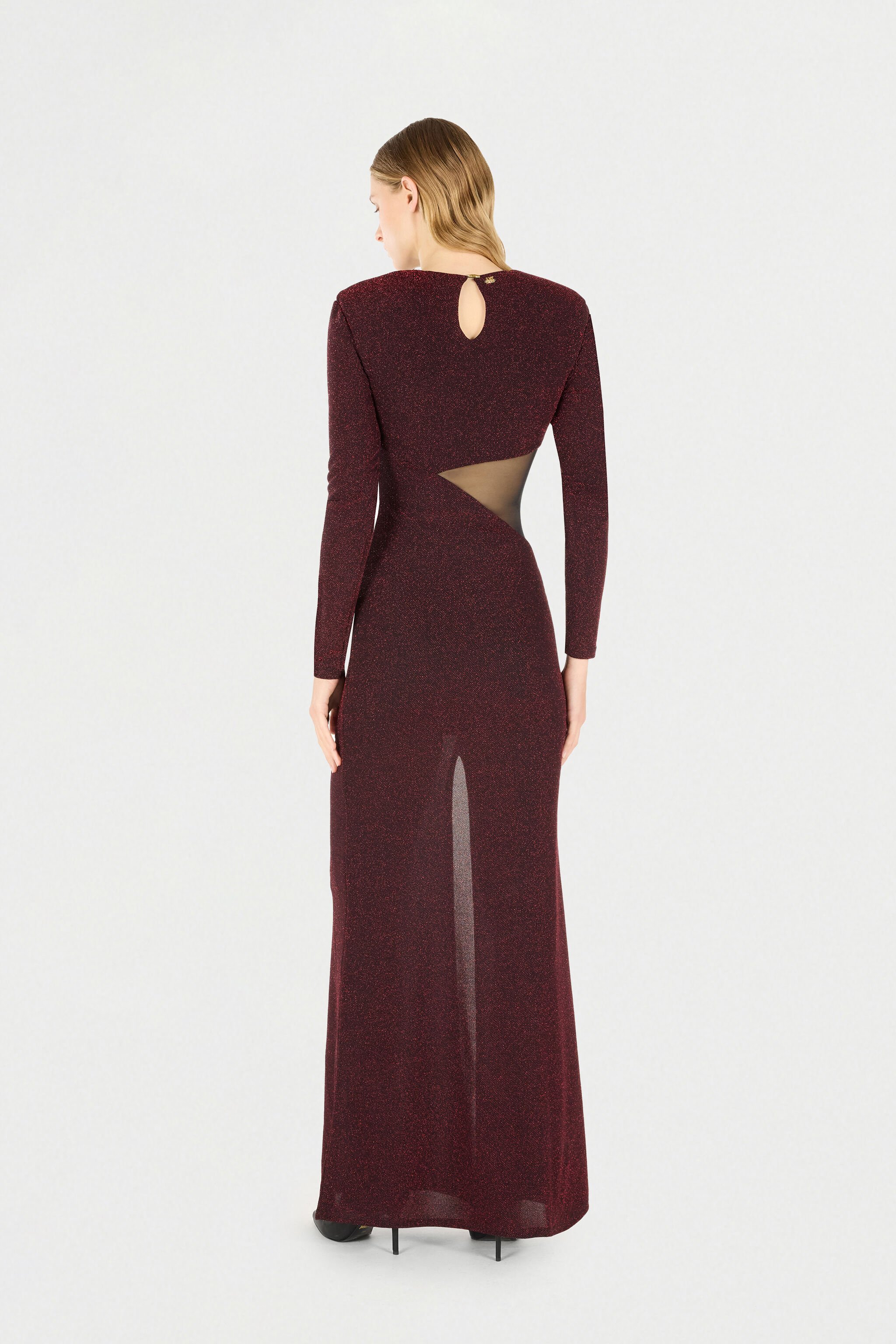 JC Long Dress With Maxi Cutout Purple TFT140-TF207