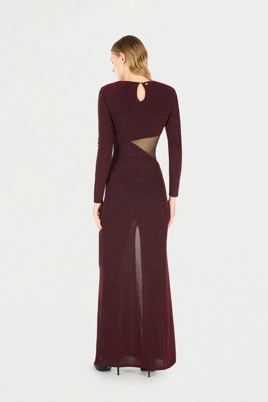 JC Long Dress With Maxi Cutout JC Long Dress With Maxi Cutout Purple TFT140-TF207