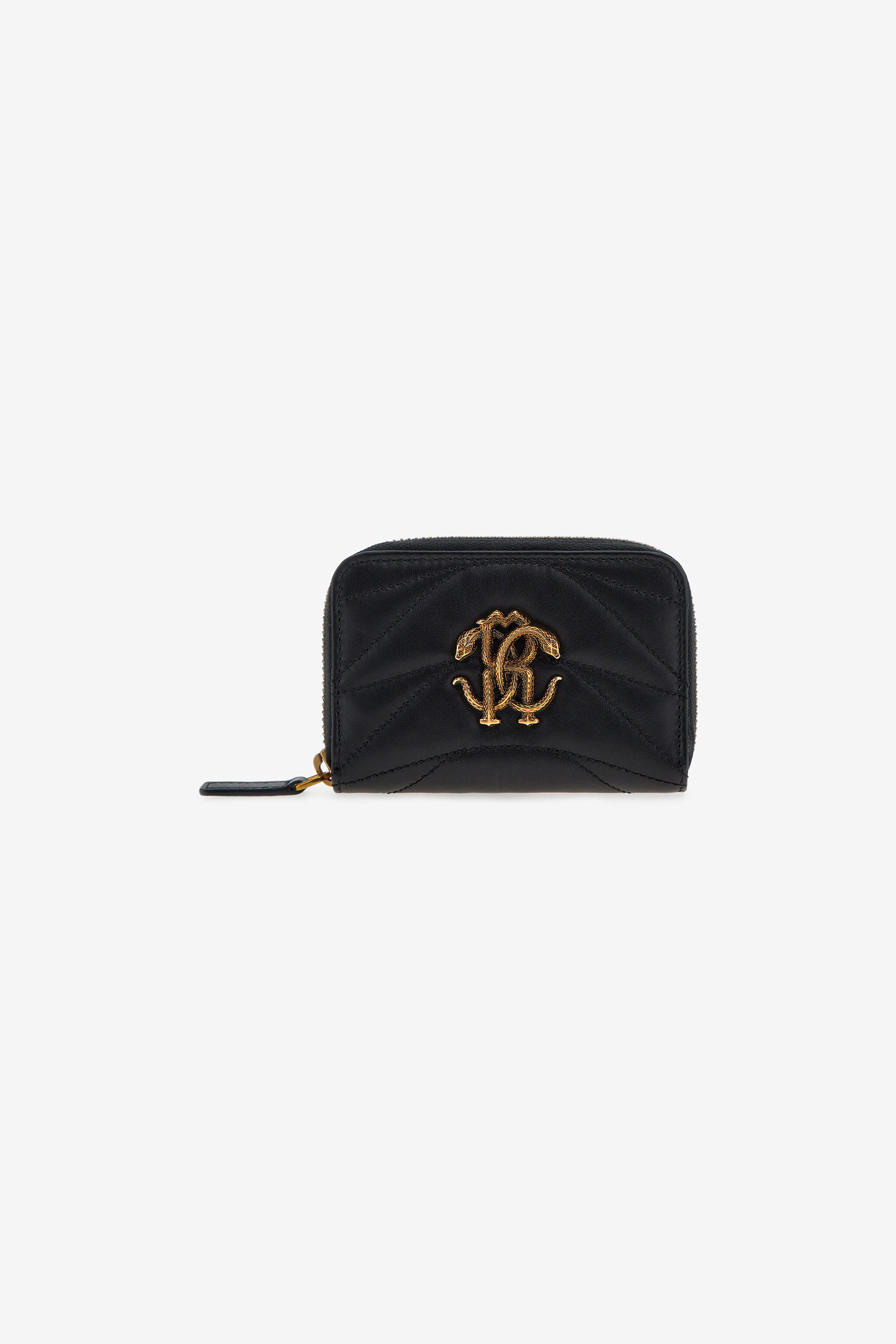 RC Small wallet with Monogram RC and zip Schwarz SKA003-PN462