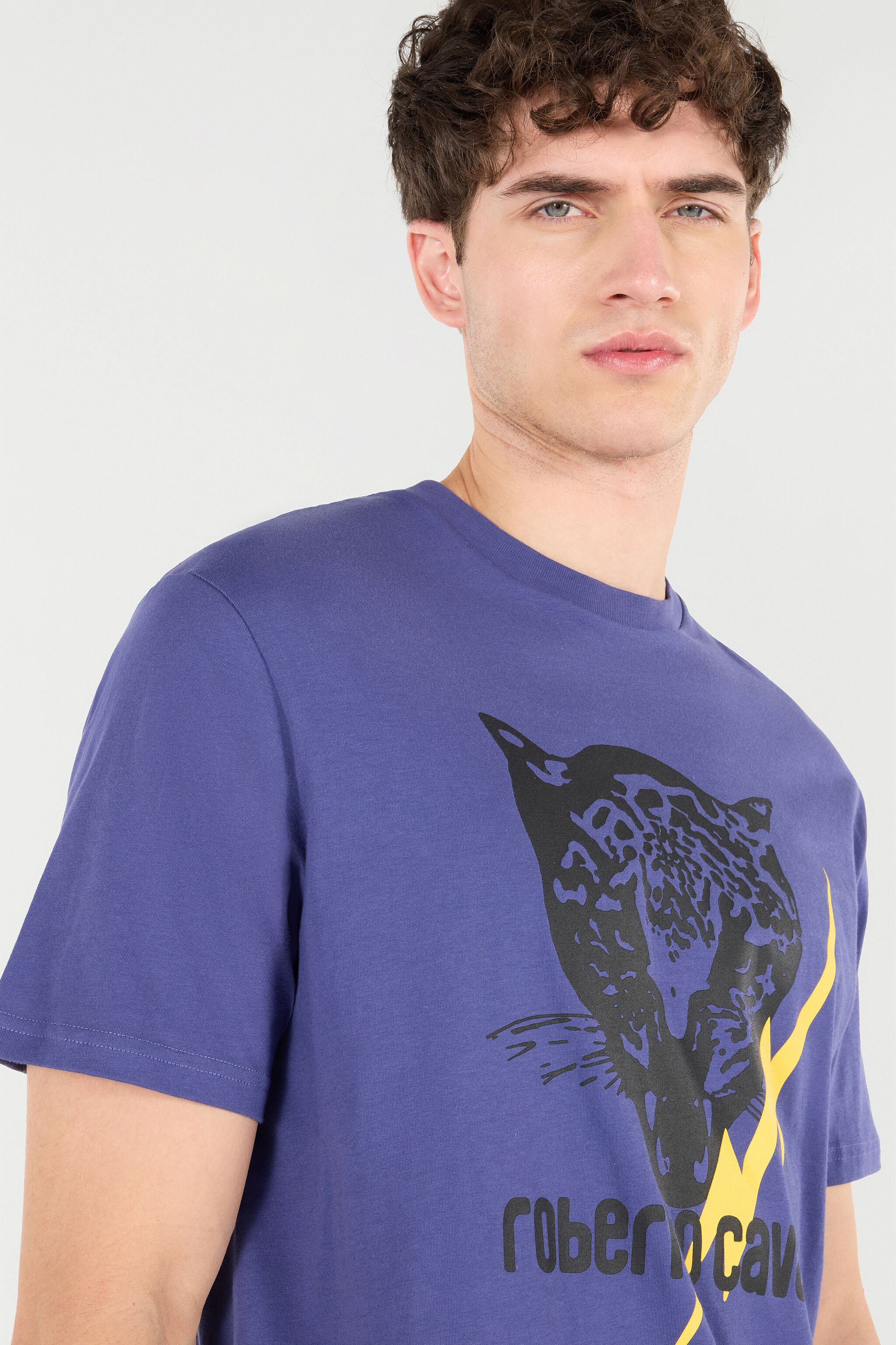 RC T-Shirt Con Fulmine E Giaguaro Navy POT60B-JD060