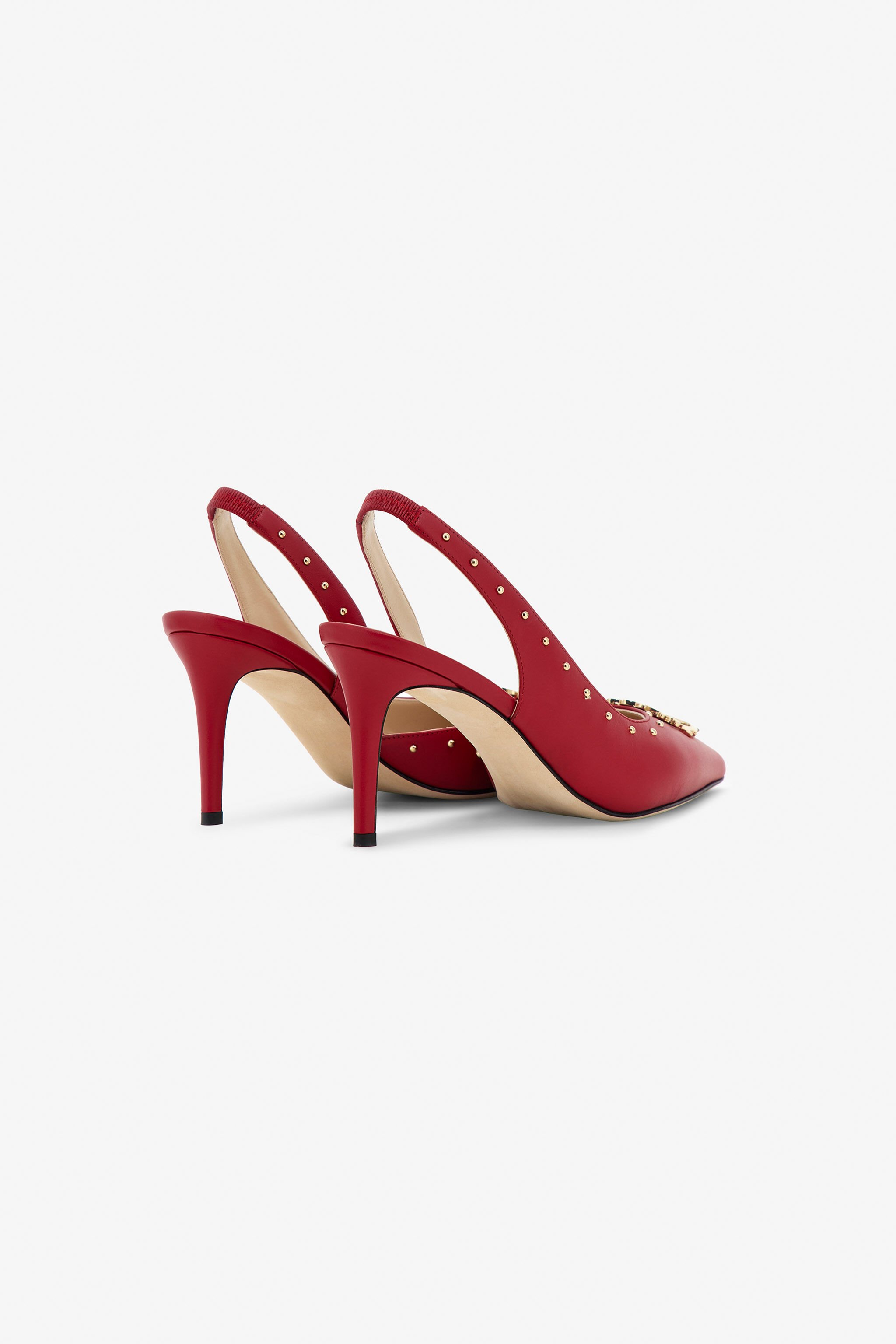 RC Leather Slingbacks Red OOS01E-PZ085