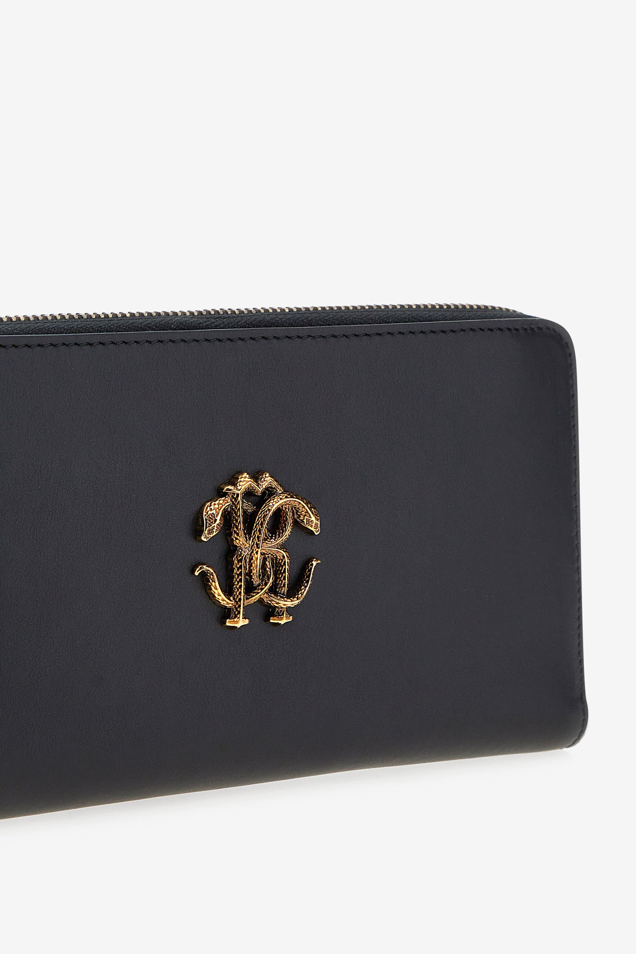 RC Wallet with Monogram RC and zip Schwarz SKA001-PZ172