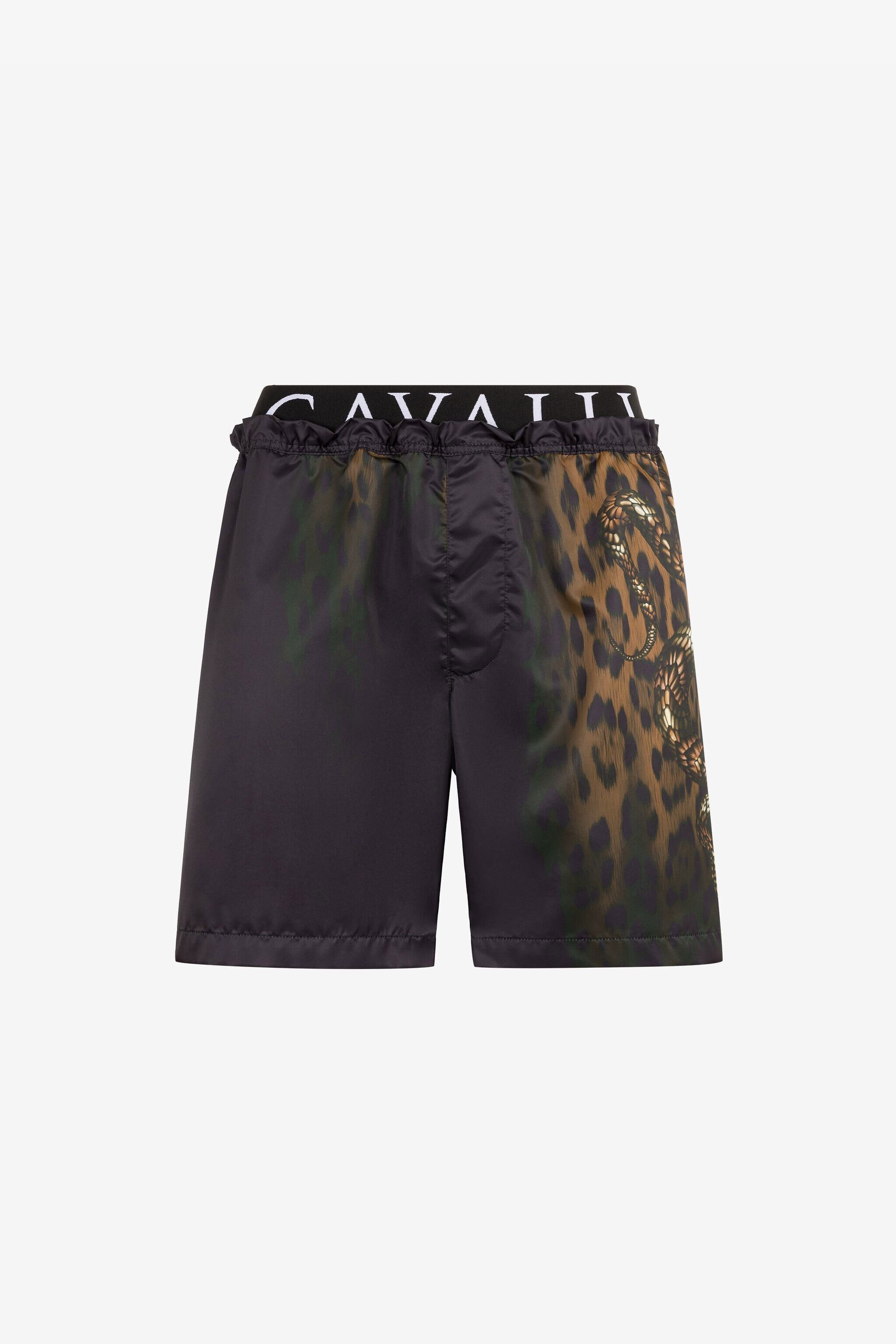 RC Leopard-print swim shorts Black QRH00B-5RF53