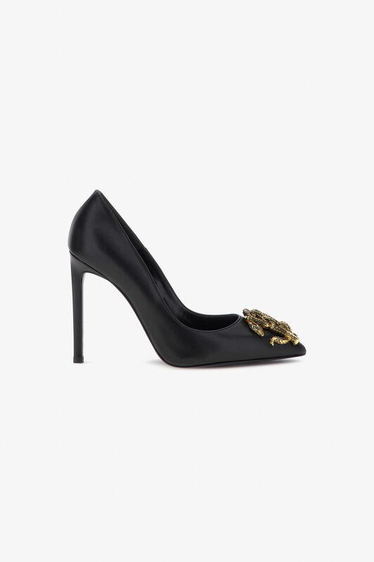 RC Décolleté with Monogram Mirror Snake Black RKS012-PZV10