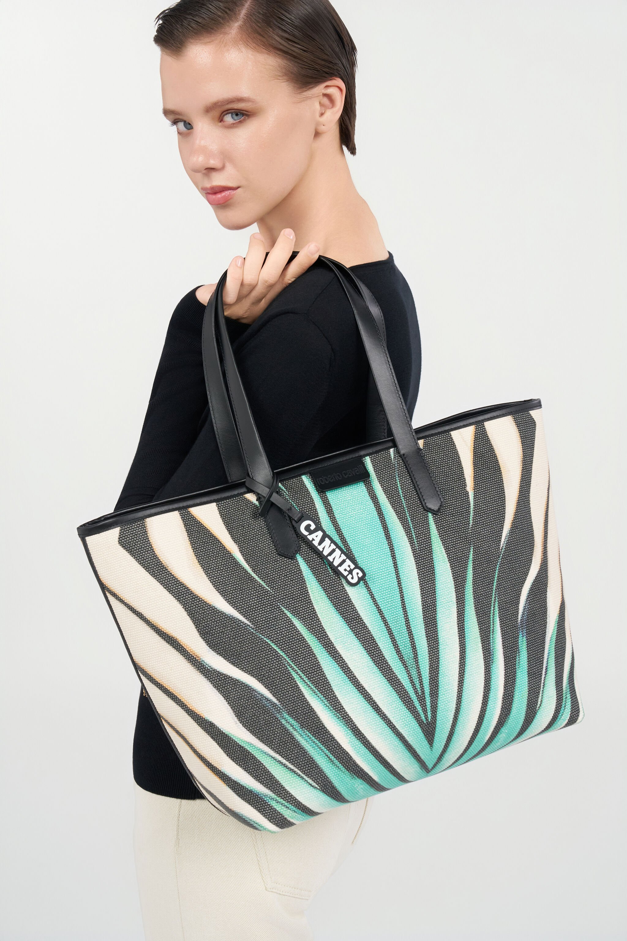 RC Ray Of Sea Print Shopping Bag Light blue UKB01C-AC567