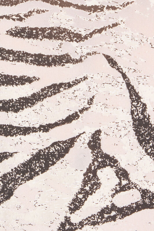 RC Zebra print turtleneck bodysuit Ivory TKT67F-NFN17