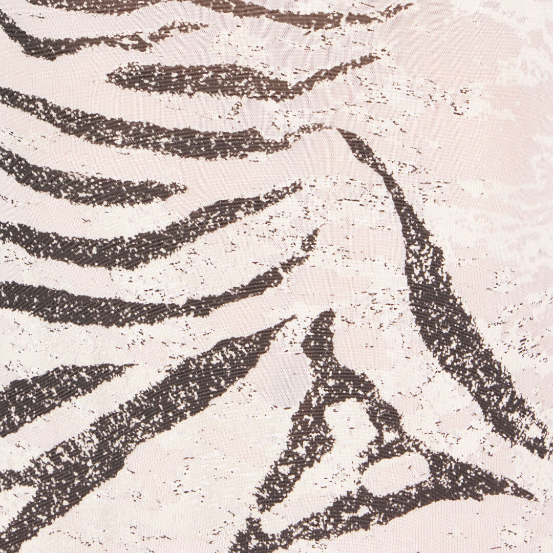 RC Zebra print turtleneck bodysuit Ivory TKT67F-NFN17