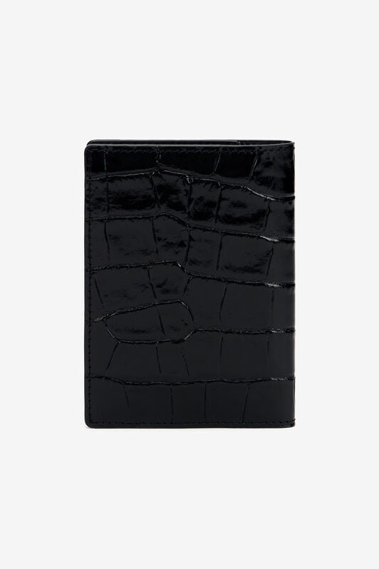 RC Crocodile-Embossed Leather Wallet RC Crocodile-Embossed Leather Wallet BLACK WRA003-PZ975