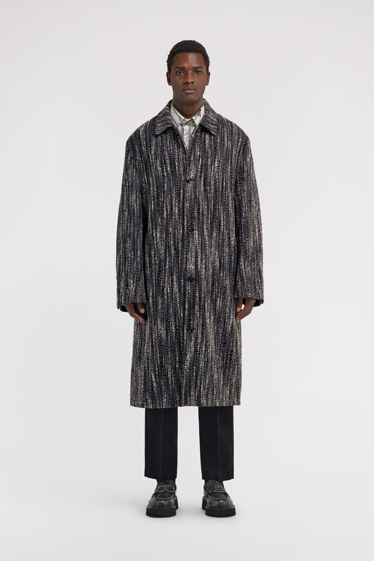 RC Wool Blend Overcoat Black TRT520-TD009