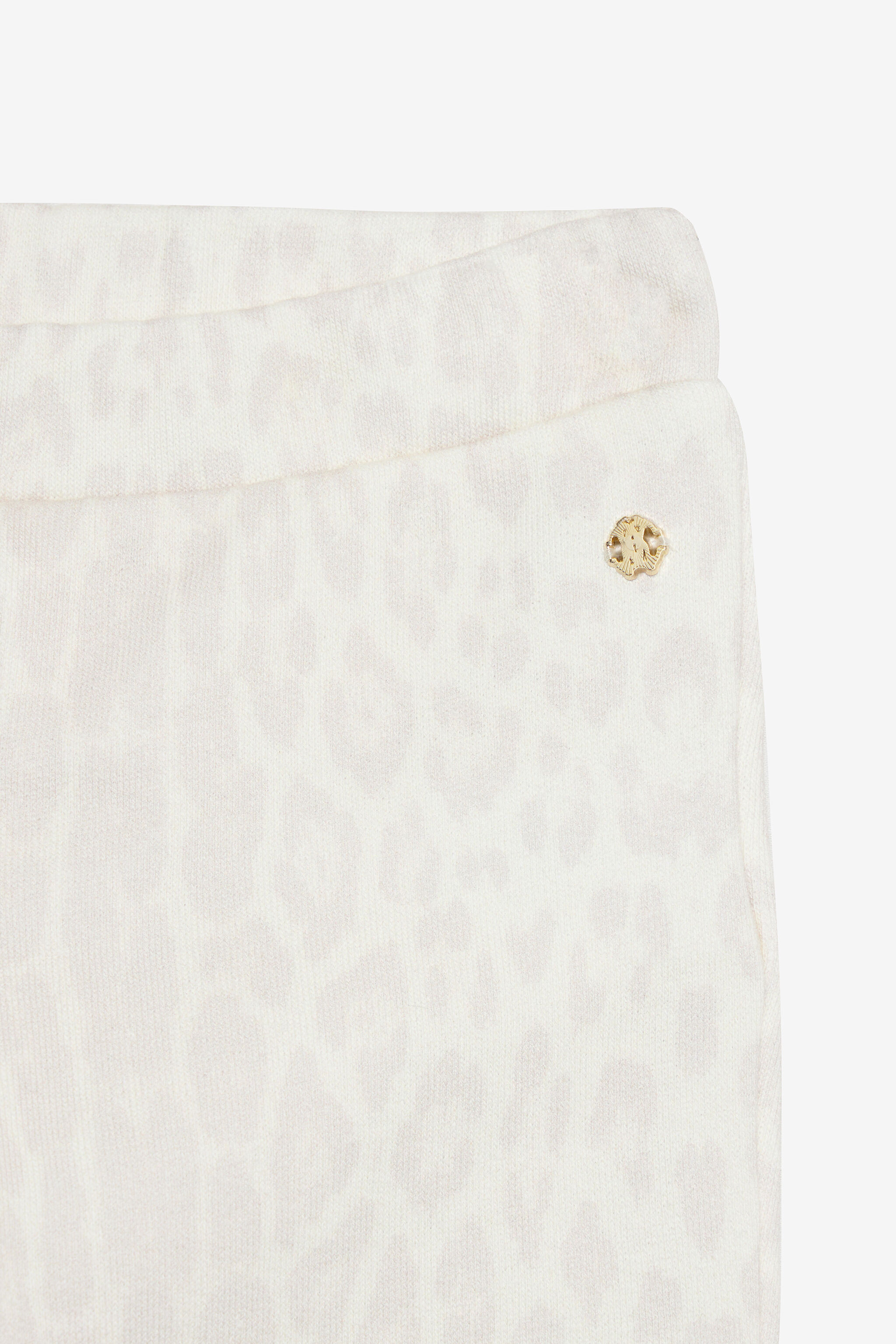 JU Ivory Track Pants with Jaguar Skin AVORY VJT204-5OO52