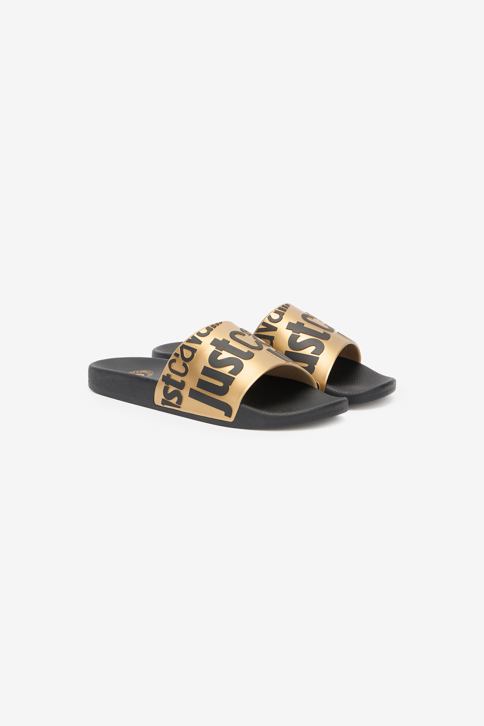 JC Mules Avec Lettrage Noir/Or UFS027-UF302