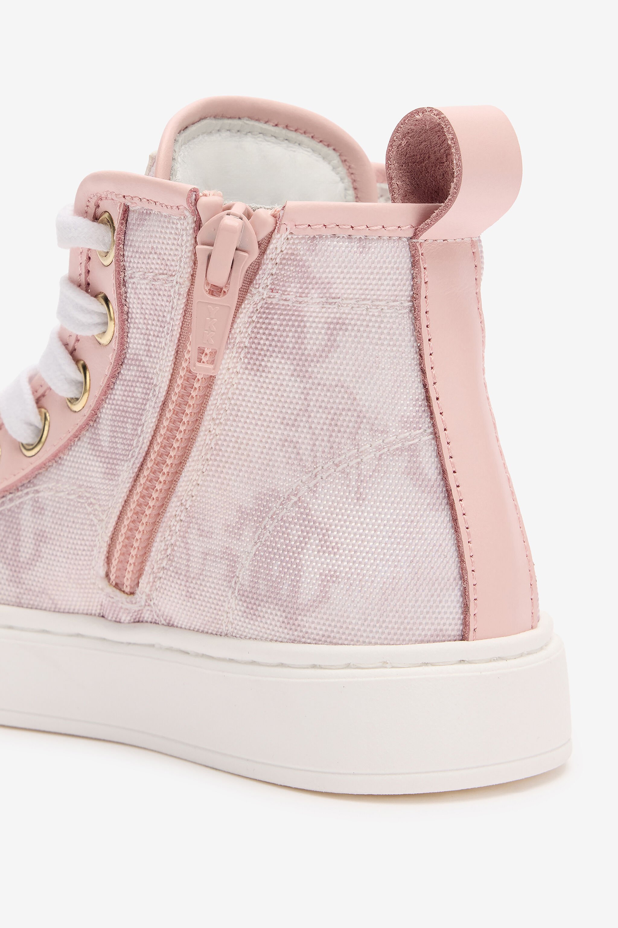 JU High-Top Sneakers With RC Monogram PINK/WHITE TJS02K-PZJ36