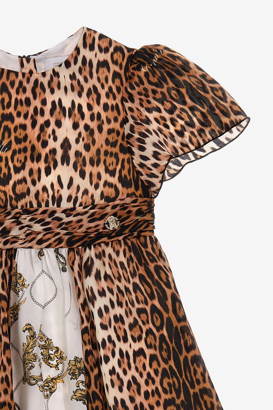 JU Jaguar Skin print dress Hellbraun SJT117-2NI73
